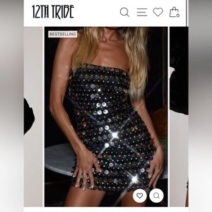 12th tribe Pippa silver disc dress